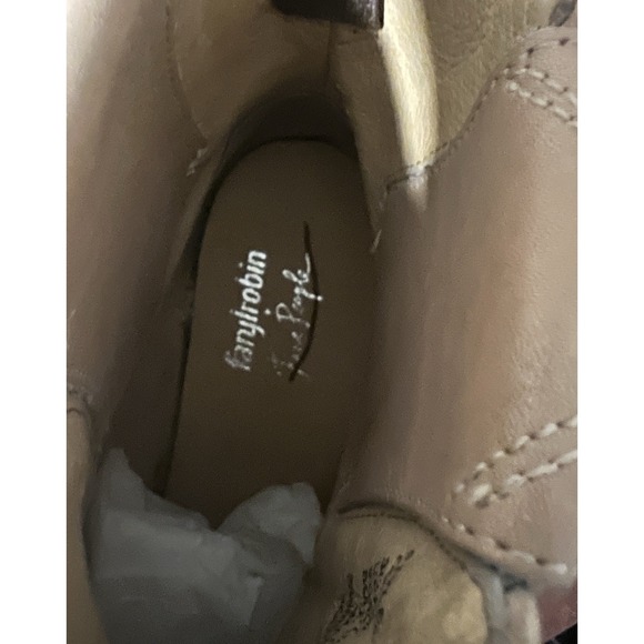 Free People Farylrobin Faryl Robin Ombré Dover Black Leather Boots Boho Festival - Picture 8 of 11